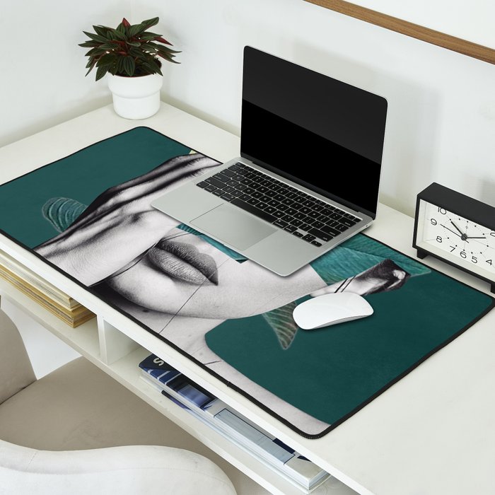 WOMAN WITH FLOWERS 22 Desk Mat Gallery Image 2