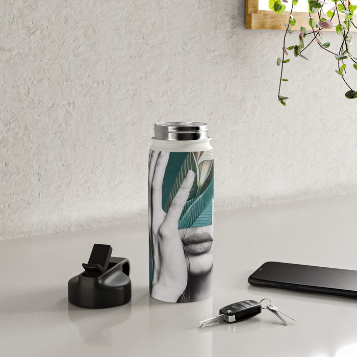 WOMAN WITH FLOWERS 22 Water Bottle Gallery Image 4