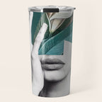 WOMAN WITH FLOWERS 22 Travel Mug Gallery Image 1