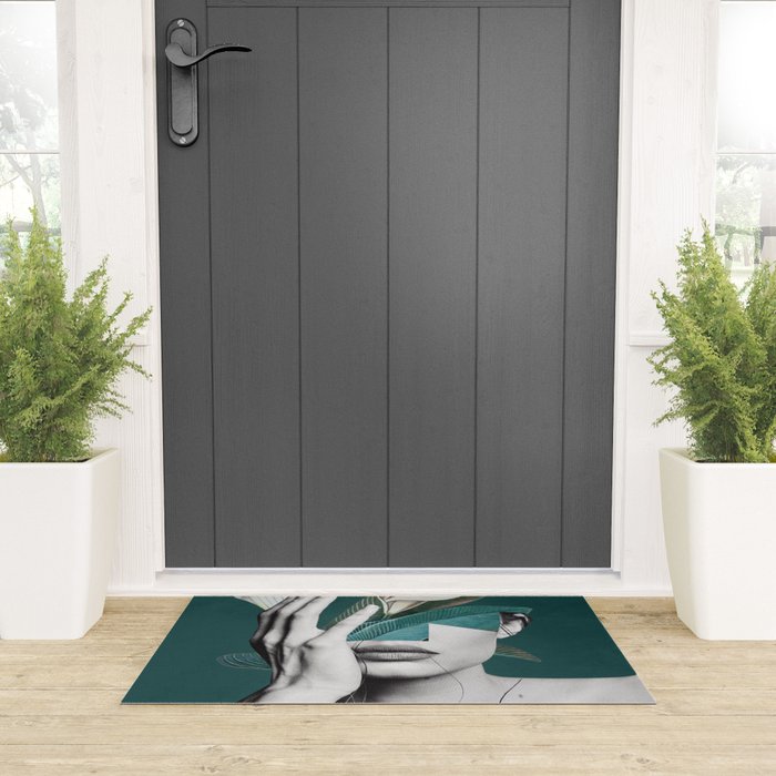 WOMAN WITH FLOWERS 22 Welcome Mat Gallery Image 3