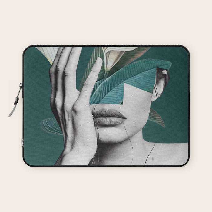 WOMAN WITH FLOWERS 22 Laptop Sleeve Gallery Image 1