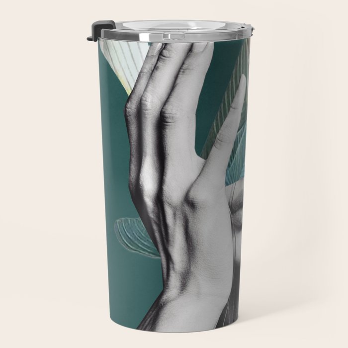 WOMAN WITH FLOWERS 22 Travel Mug Gallery Image 3