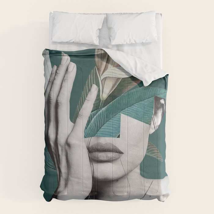 WOMAN WITH FLOWERS 22 Comforter Gallery Image 6
