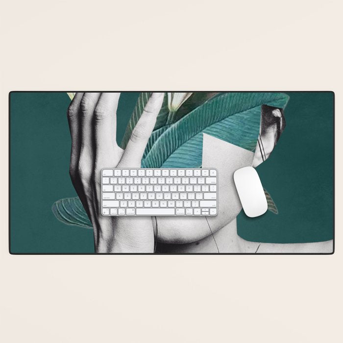 WOMAN WITH FLOWERS 22 Desk Mat Gallery Image 1