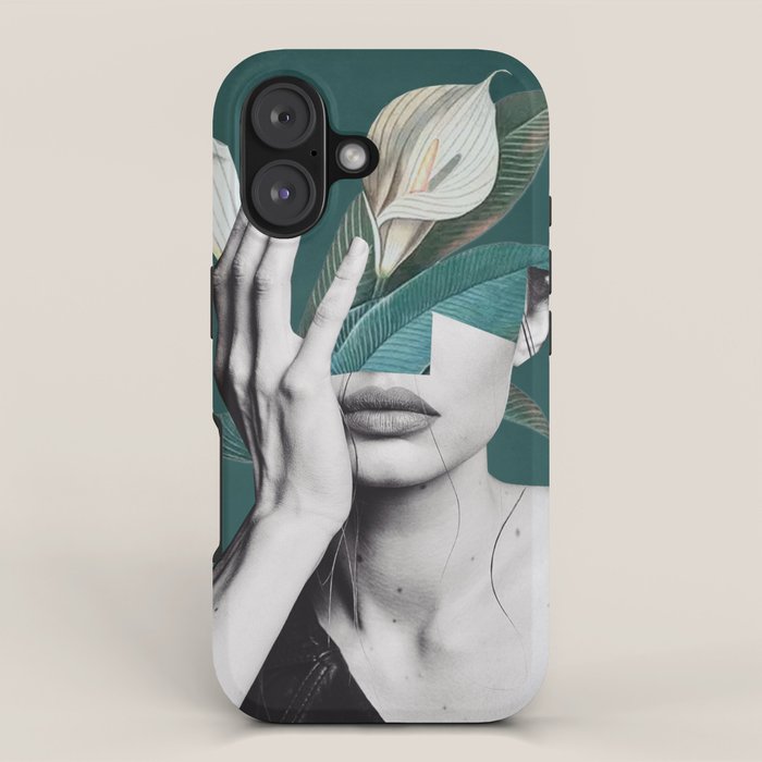 WOMAN WITH FLOWERS 22 iPhone Case Gallery Image 1