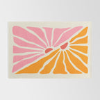 Chantilly & Neon Carrot: Les Fleurs | Flower Market Color Series 09 Rug Gallery Image 2