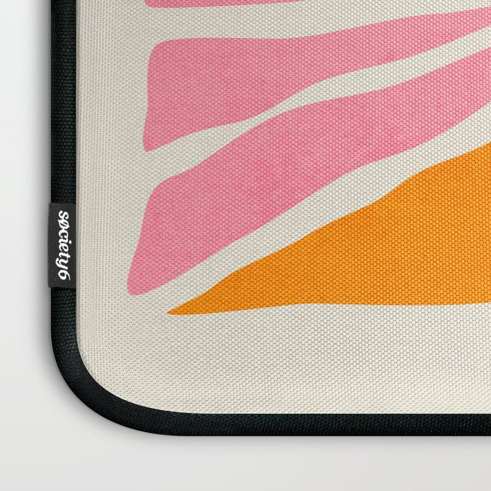 Chantilly & Neon Carrot: Les Fleurs | Flower Market Color Series 09 Laptop Sleeve Gallery Image 3
