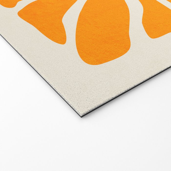 Chantilly & Neon Carrot: Les Fleurs | Flower Market Color Series 09 Welcome Mat Gallery Image 2