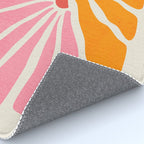 Chantilly & Neon Carrot: Les Fleurs | Flower Market Color Series 09 Rug Gallery Image 4