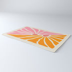 Chantilly & Neon Carrot: Les Fleurs | Flower Market Color Series 09 Rug Gallery Image 3