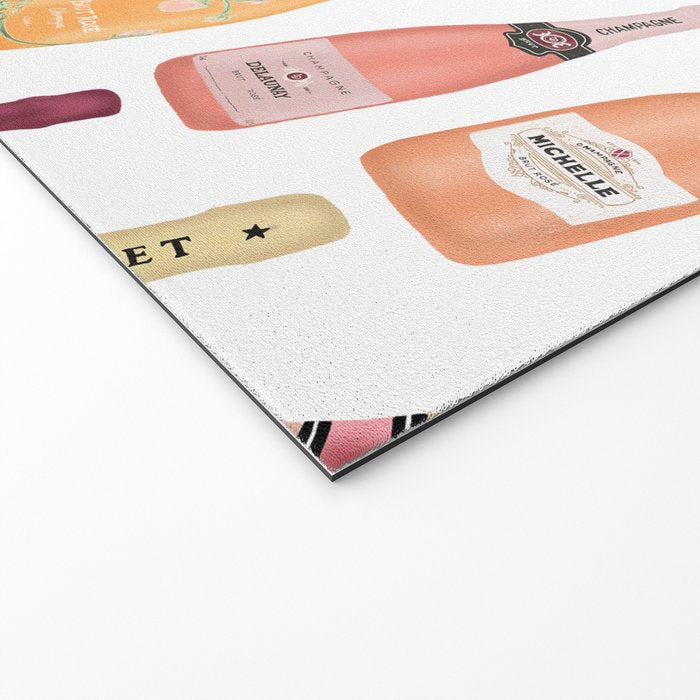 Rose Champagne Bottles Welcome Mat Gallery Image 2
