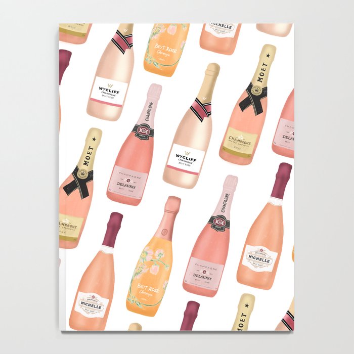 Rose Champagne Bottles Notebook Gallery Image 4