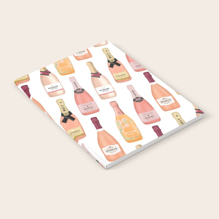 Rose Champagne Bottles Notebook Gallery Image 2