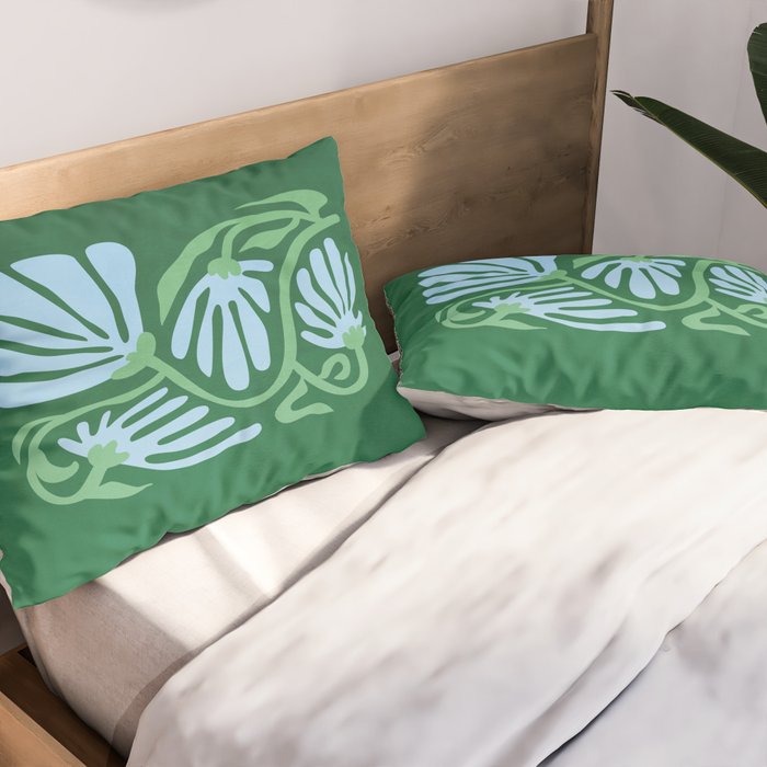 Moonstone & Crusoe: Les Fleurs | Flower Market Color Series 01 Pillow Sham Gallery Image 2