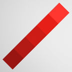 Red Striped Color Gradient Table Runner Gallery Image 3