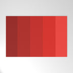 Red Striped Color Gradient Welcome Mat Gallery Image 1