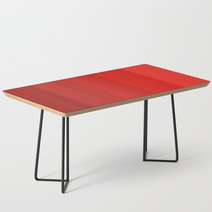 Red Striped Color Gradient Coffee Table Gallery Image 1
