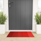 Red Striped Color Gradient Welcome Mat Gallery Image 3