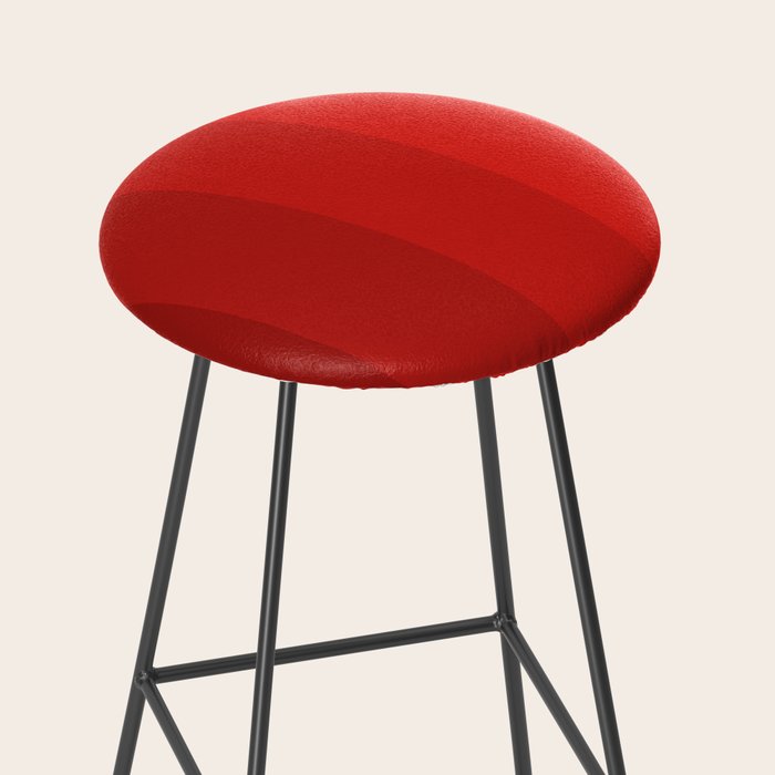 Red Striped Color Gradient Stool Gallery Image 2