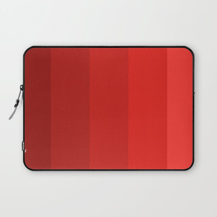 Red Striped Color Gradient Laptop Sleeve Gallery Image 1