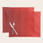 Red Striped Color Gradient Placemat Gallery Image 1