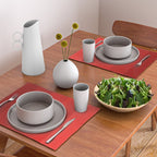 Red Striped Color Gradient Placemat Gallery Image 2