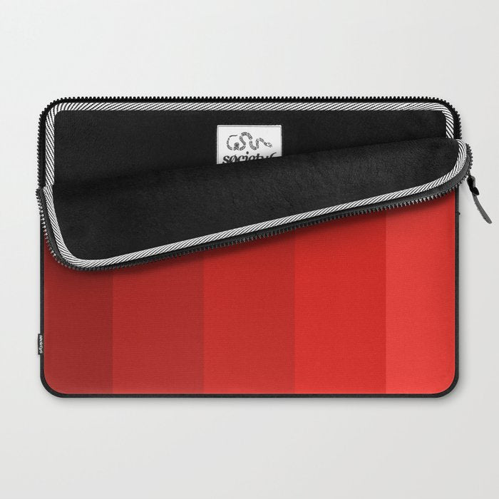 Red Striped Color Gradient Laptop Sleeve Gallery Image 2