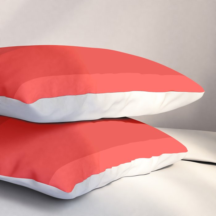 Red Striped Color Gradient Pillow Sham Gallery Image 3