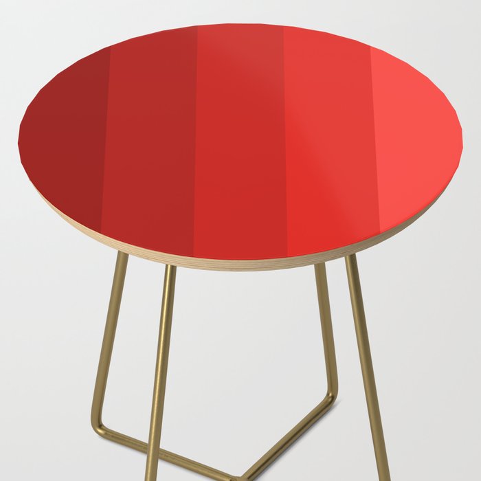 Red Striped Color Gradient Side Table Gallery Image 2