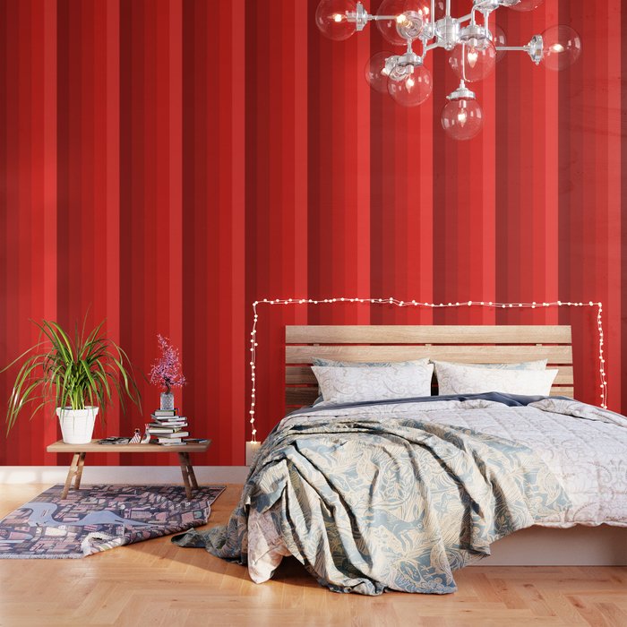 Red Striped Color Gradient Wallpaper Gallery Image 1
