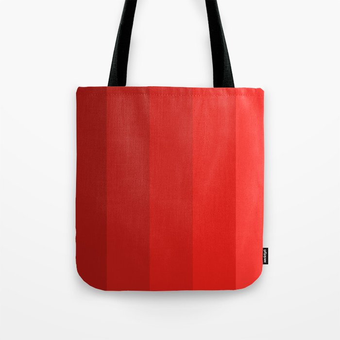 Red Striped Color Gradient Tote Bag Gallery Image 1