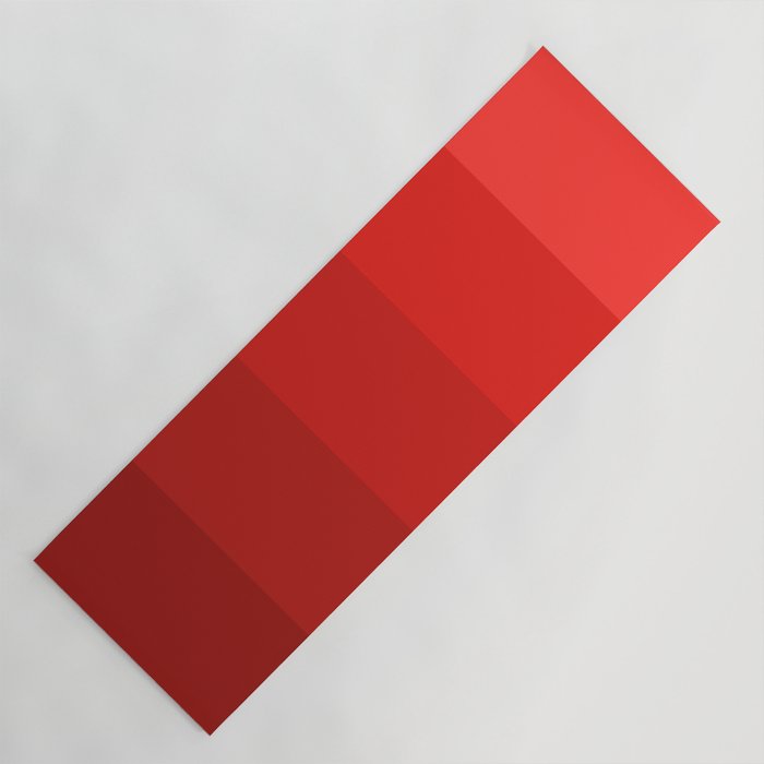 Red Striped Color Gradient Yoga Mat Gallery Image 1
