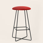 Red Striped Color Gradient Stool Gallery Image 1