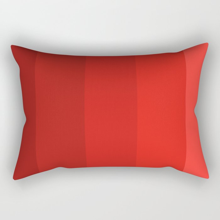 Red Striped Color Gradient Rectangular Pillow Gallery Image 2