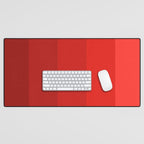 Red Striped Color Gradient Desk Mat Gallery Image 1