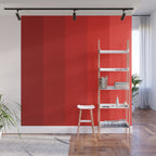 Red Striped Color Gradient Wall Mural Gallery Image 1