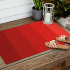Red Striped Color Gradient Outdoor Rug Gallery Image 2