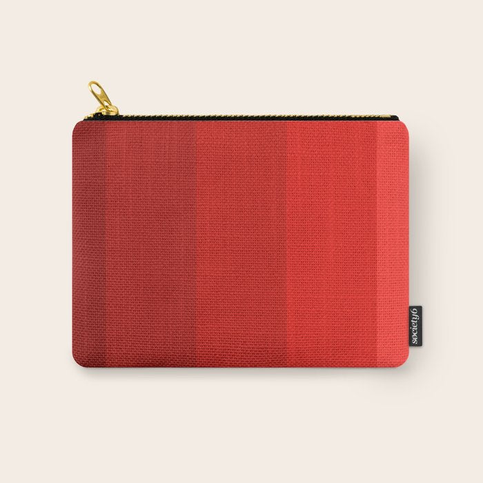Red Striped Color Gradient Carry All Pouch Gallery Image 1