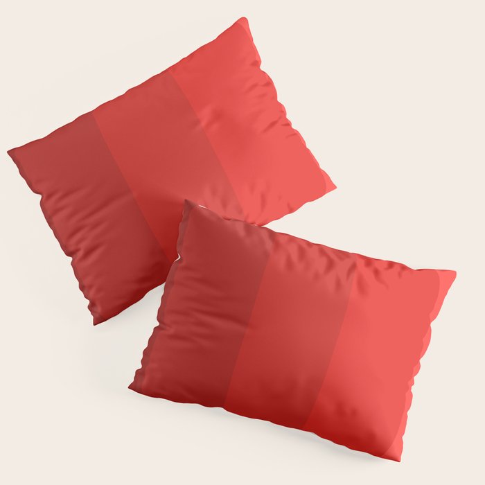 Red Striped Color Gradient Pillow Sham Gallery Image 1