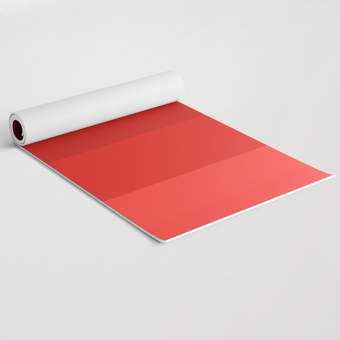 Red Striped Color Gradient Yoga Mat Gallery Image 2