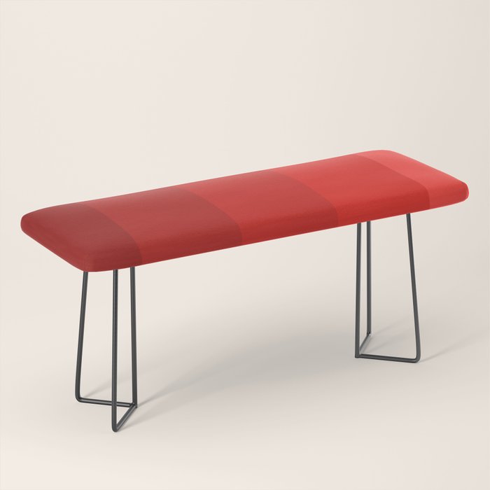Red Striped Color Gradient Bench Gallery Image 1