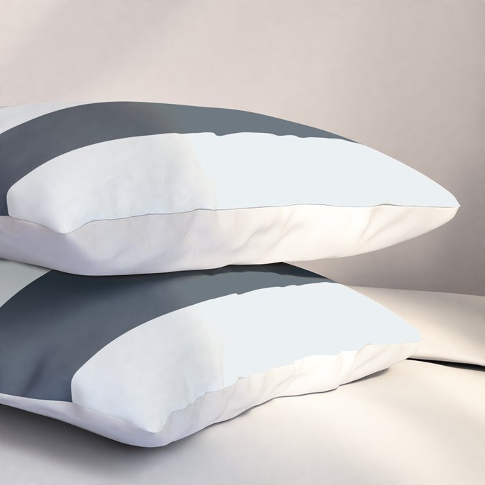 Nautical Deep Blue Stripes - Cozy Heirloom Pillow Sham Gallery Image 3