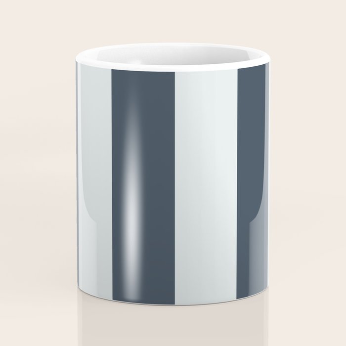 Nautical Deep Blue Stripes - Cozy Heirloom Coffee Mug Gallery Image 4