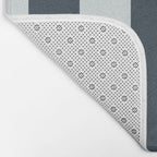 Nautical Deep Blue Stripes - Cozy Heirloom Bath Mat Gallery Image 2