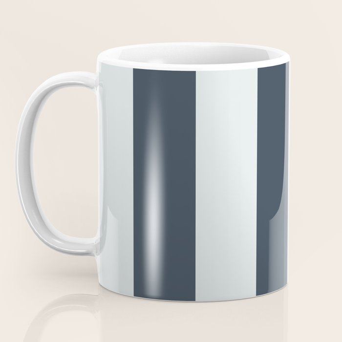 Nautical Deep Blue Stripes - Cozy Heirloom Coffee Mug Gallery Image 3