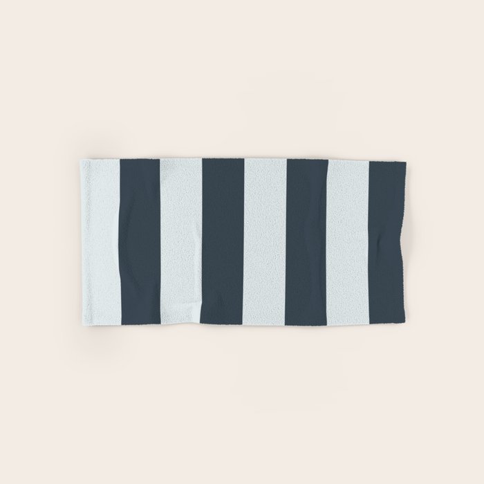 Nautical Deep Blue Stripes - Cozy Heirloom Bath Towel Gallery Image 1