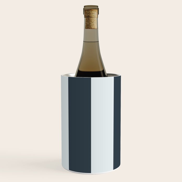 Nautical Deep Blue Stripes - Cozy Heirloom Wine Chiller Gallery Image 1