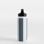 Nautical Deep Blue Stripes - Cozy Heirloom Water Bottle Gallery Image 3