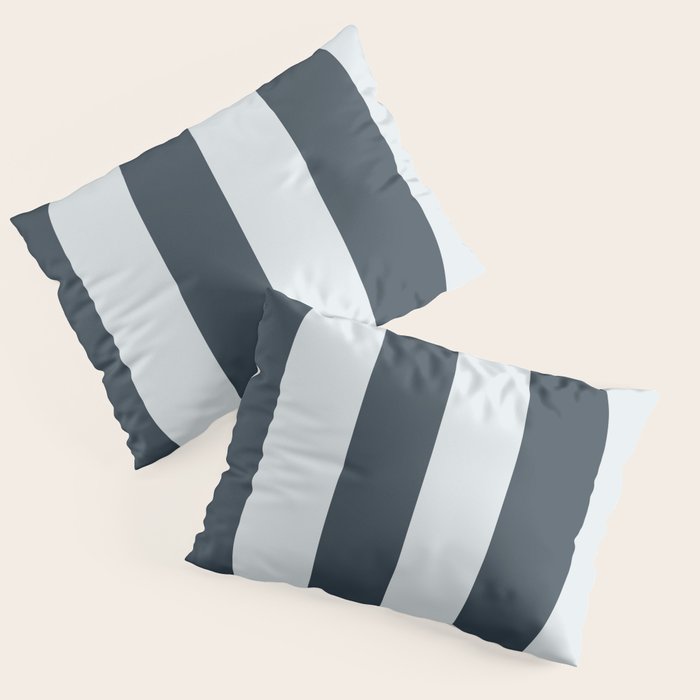 Nautical Deep Blue Stripes - Cozy Heirloom Pillow Sham Gallery Image 1