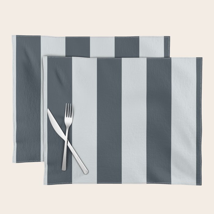 Nautical Deep Blue Stripes - Cozy Heirloom Placemat Gallery Image 1